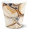 Septe Maison Deluxe - Vaso Decorativo da Interno ed Esterno in Ecopelle Lavabile - Design Moderno e Resistente - Ø18,5xH18 cm - Complemento d'Arredo Elegante per Casa e Giardino (Iberico)