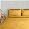Lisola Set Copripiumino Matrimoniale, in Cotone Percalle 200TC, Made in Italy, Sacco Copripiumino 250x240 cm + 2 Federe 50x80cm, Tinta Unita, Lavabile in Lavatrice. Modello: Milano