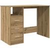 vidaXL Scrivania Rovere Artigianale 102x50x76 cm in Legno Multistrato, scrivania da Ufficio, scrivania per Computer, scrivania Lavoro da casa