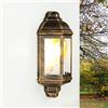 Licht-Erlebnisse Easylight Lampada da parete antica da esterno, applique da esterno in rame, luce da nave, IP44, E27, L:17,5 cm, luce da esterno marittima, illuminazione patio da esterno