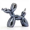 YOYUMI Cane Palloncino Scultura Ornamento Elettroplaccato, statua in ceramica lucida per soggiorno, camera da letto, vetrine e arredamento per ufficio, 22 * 18 * 8 cm, Blu Grigio