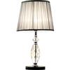 WLBHWL Lampada da Tavolo A LED in Cristallo da 21,6 Pollici Lampada da Comodino Moderna da Comodino Lampada da Comodino in Cristallo Trasparente Colonna Tagliata per Ufficio Soggiorno Camera da Letto