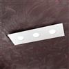 Top Light PLAFONIERA LED 3 LUCI DESIGN RETTANGOLARE L 60 CM