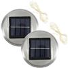 HONMEET 2 pezzi Tappo Vaso LED Solare Lampioncino Giardino Energia Solare Luce Bianca Calda per Decorazioni Esterne Piccolo e Leggero Facile Installazione per Artigianato DIY