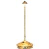 Zafferano, Lampada Pina Pro, Lampada da Tavolo Ricaricabile e Senza Fili con Controllo Touch, Lampada da Interni, Dimmer, 2200-3000 K, Altezza 29 cm, Colore Nero - Foglia Oro Craquelé