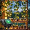 Aigostar Luci Solari da Giardino 2 Pezzi, 3M+1M*1M Catena Luminosa Solare con 70 LED Edera Artificiale, IP65 Luci da Esterno per Balcone, Pareti, Terrazzo e Gazebo, 8 Modalità
