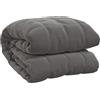 vidaXL Coperta Ponderata Grigia 155x220 cm 7 kg Tessuto