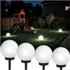 Green Blue Torce da giardino lampada solare 15 cm 20 cm 30 cm (bianco, 4 pezzi - 15 cm)