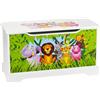 Leomark contenitore porta giochi 59x26x32 (A) cm, scatola portagiochi, panca e stoccaggio per bambini, mobili e arredamento portaoggetti casa e asilo, cassapanca per stanza dei bambini, colore Animale