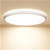 TEKHOME Ø40CM Plafoniera LED Soffitto, 30W 3COLORE Lampada da Soffitto Moderno 3300LM Plafoniera Camera da Letto per Corridoio, Cucina, Soggiorno, Ufficio, Garage, Cantina, Sala, Balcone MXDY400