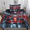 DAFUfbw Ferrarii Racing Set Di Biancheria Da Letto Single（135x200cm）, Aiuto Per Il Sonno Set Copripiumino, Soft Microfiber Traspirante Formulaone Biancheria Da Letto
