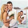 Rainsar Diamond Painting Personalizzato, Kit Completo Pittura Diamante Foto Personalizzata, 5D Diamond Painting Idea Regalo DIY per la Decorazione di Arte Domestica, Diamante Rotondo 80x100cm