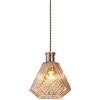 FanXus Lampadario per bottiglia di vino in vetro vintage Lampadario per bottiglia di vino intagliato Lampadario a sospensione in vetro Illuminazione a sospensione Isola della cucina Illuminazione a