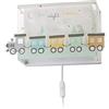 Dalber - Lampada da parete E-27, Il treno notturno, Multicolore, 38.5 x 13 x 22.5