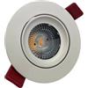 iq920 Faretto da incasso a LED, 24 Volt, 10 Watt, ad esempio Loxone, DMX, Comexio, KNX, dimmerabile, luce bianca fredda (6000K)