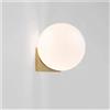 Dopastore Applique Lampada da Parete con Attacco G9 Design Sfera in Acrilico con Struttura Oro Portalampada Moderna per Interni IP20