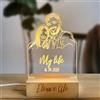 Pixel Artigiani Digitali Lampada foto 3d personalizzata idea regalo per festa della mamma fidanzati san valentino per lei lui idea regalo personalizzato ritratto amore coppia - Idea regalo Natale