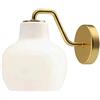 KXKLGWHN Lampada da parete in metallo in stile nordico, applique da parete con paralume in vetro avorio, lanterna da parete con sorgente luminosa E27, applique da parete decorata da studio camera da l