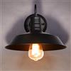 iDEGU Applique da parete Vintage Industriale, 26 cm Lampada da Parete Interni E27 Lampada per Sala da Pranzo, Cucina, Ingresso, Veranda (Nero)