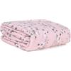 Clara Home Milano Trapuntino Matrimoniale Primaverile, Copriletto Mezza Stagione con Motivo Jacquard a Foglie, Velluto 100% Poliestere, 260x270 cm, Rosa (Beatrice Rosa, 1 Piazza e Mezza)