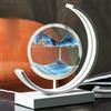 BVJKHQ Luce notturna, Moving Sand Art Picture Round Frame Sandscapes, decorazioni da parete Sculture da parete, rotazione a 360 ° per casa, camera da letto, bagno, cucina, giardino