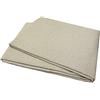 SaRani Copridivano FIOCCO con Laccetti, Tessuto Pesante per Tappezzeria, Vestibilità Universale e Copertura Totale del Divano, Produzione Sartoriale Italiana (Tortora panama, 3 posti)