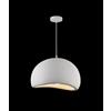 TEKHOME Lampada a Sospensione Design Moderno Bianco Opaco in Schiuma, Attacco E27, Paralume Testurizzato, Ø40/50/60cm - Per Cucina, Sala da Pranzo, Soggiorno B16 (S 40CM)