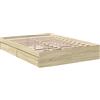 vidaXL Giroletto Cassetti Rovere Sonoma 140x200 cm Legno Multistrato, giroletto con cassetti, Base Letto, Struttura Letto, Telaio Letto, Rete Letto