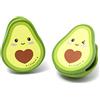 Legami - Set di 4 Clip Chiudi Pacco, per Chiudere le Confezioni, 4,3x5,5 cm, Tema Avocado