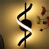 Starnearby Lampada da Parete a Spirale LED 220V Applique a Spirale da Parete Interno Nero Lampada da Muro Moderna Creativa Illuminazione per Corridoio Scale Soggiorno Camera da Letto