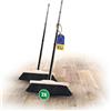 Novaliv 2 scope per interni con manico stabile, setole morbide, 4 pezzi, manico misto, scopa per pavimenti in laminato e parquet, setole naturali