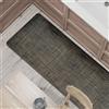Comart - Tappeto Cucina Manhattan - Impermeabile - Antiscivolo - Antimacchia - PVC Intrecciato - Passatoia Effetto Metallico Cangiante - per Corridoio, Cucina e Bagno - Brown Chocolate - 50x280 cm