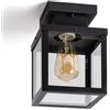 LEDKIA LIGHTING LEDKIA Applique da Soffitto per Esterni Alluminio Theia Nero