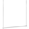 Wall Rack Espositore per negozio di abbigliamento dorato Anelli appendiabiti appesi, Braccio a soffitto sospeso Hang Pole, Vetrina del negozio Abbigliamento al dettaglio Palo display commerciale Porta abiti