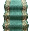 emmevi Tappeto Scala Gradini Design Barocco Passatoia Entrata Antiscivolo MOD.Picasso Dis_22 67X350 Verde
