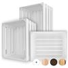 Creative Deco Set da 3 Cassette Bianche in Legno, 50 x 40 x 30 cm