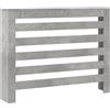 vidaXL Copertura Termosifone Grigio Cemento 104x20x82cm in Multistrato
