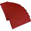 Astor PZ 125 Busta PORTAPOSATE Colore Rosso Bordeaux in Carta Paglia 10 X 25 + TOVAGLIOLO 40 X 40 2 VELI Sacchetto Busta Porta Posate
