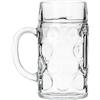 Borgonovo 1104000 Don 2Pinte Bicchieri in Vetro per Birra con Manico, 1 lt