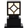 HEBXMF Luci a pilastro quadrate in ferro battuto nero, IP65 Lampada a colonna per esterni impermeabile e antiruggine, Lampada da palo moderna in stile minimalista Decorazione da giardino per patio Apparecchi