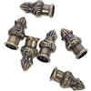 OSALADI Set 6 Pezzi Tappo Lampada in Ferro Stile Vintage, Pomelli per Lampadari, per Paralumi e Arpa, Accessorio Decorativo