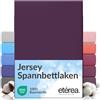 etérea Himmlische Qualität etérea Jersey lenzuolo con angoli 180x200-200x200 cm Prugna Epaisseur 15-25 cm - 100% Cotone - Oekotex materasso Letto copripiumino - lenzuola 180x200cm - 200x200cm Viola