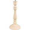 greca Lampada da tavolo tornito. In legno di pino massiccio. In grezzo, per dipingere. Dimensioni: altezza 29 cm. Diametro base: 12 cm.
