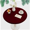 YWYWJYF Tovaglia Tavolo Rotondo Mollettone Tavolo Tovaglia Plastificata Rotonda Protezione Tavolo Mollettone Tavolo Rotondo Tovaglia Rotonda Tovaglia Impermeabile Tovaglia Antigrasso (Rosso,110CM)