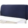 LUKKC Copertura Testiera Letto Copri Testiera Letto Matrimoniale/Una Piazza E Mezza/Singolo Fodera Testata Letto 140/150/160/180CM Elastica Bianco Nero Beige Verde Protezione Copritestiera Letto