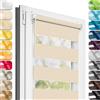 Estika Tenda a rullo giorno e notte senza forare - 57 x 150 cm - Beige - per interni, tessuto a doppio strato, semi-trasparente, fissaggio a morsetto (Klemmfix), protezione solare