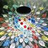 Ulalaza Luci solari da giardino Multi-colore che cambia LED Fiore palo luce Decorativa Paesaggio Prato Cortile Luci esterne Corpo lampada Diametro 15 mm / 6 pollici Altezza 14 cm / 5,5 pollici