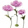 Generic Decorazioni Floreali Giganti,Fiori Decorativi Serigrafati con Base per Feste di Compleanno Giardini Uffici Case Matrimoni Lauree Feste Vetrine di Negozi(Grape)