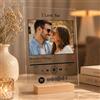 Stileitaliano Targa Spotify Personalizzata con Foto e Codice - Regalo Romantico per Coppia, Fidanzata, Anniversario, Idea Originale canzone del cuore