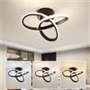 Euroshine Plafoniera LED Soffitto, Lampadario LED Soffitto 22W 2500LM, Lampada da Soffitto LED Moderna per Camera da Letto Corridoio Balcone Cucina, Dimmerabile 3000K /4500K /6500K